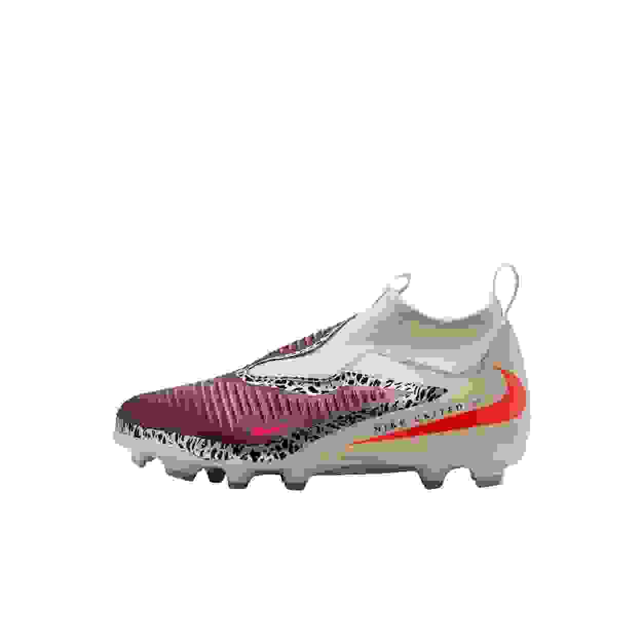 Nike United Jr. Phantom 6 Academy FG Grade School Kids' "Burgundy Crush/Fossil/Red" Soccer Cleat